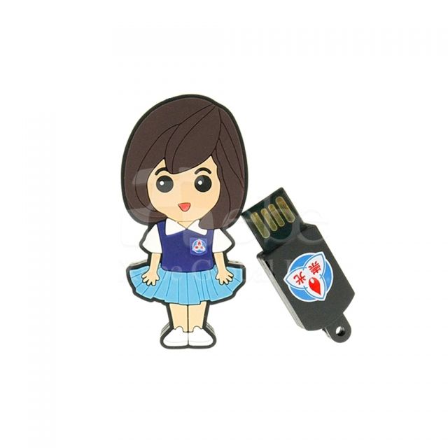 女学生造型U盘定制 毕业礼物推荐