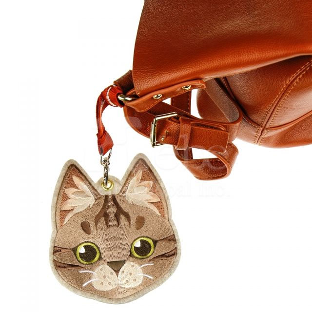 褐色猫咪公交卡套 纪念品制作