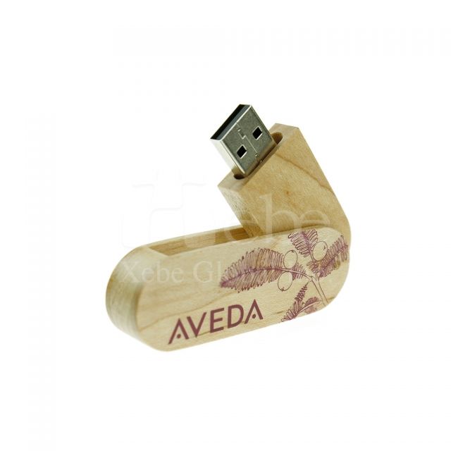 訂造旋轉蓋木頭USB手指