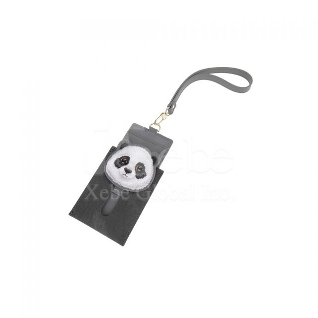 抽拉式皮革卡套 直式证件套定制