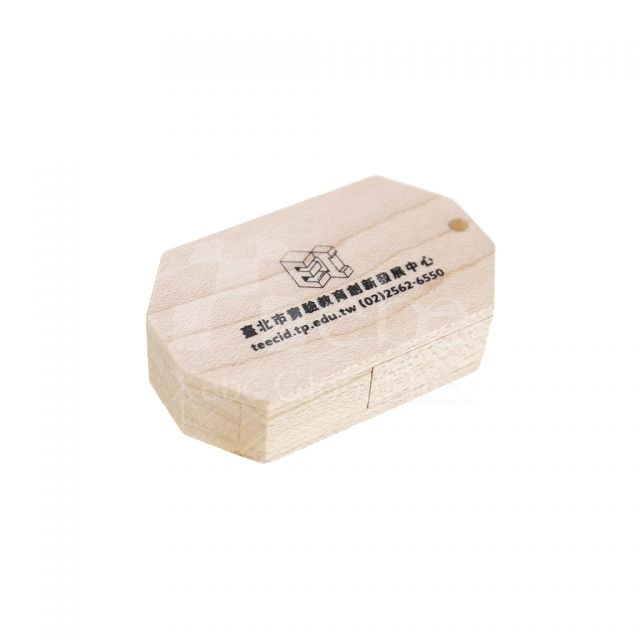 木质旋转U盘  学校礼品