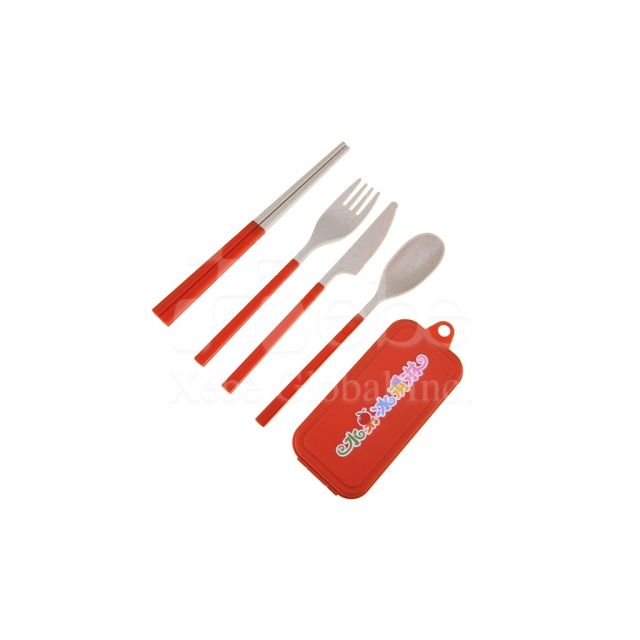 定制logo小麦便携餐具组