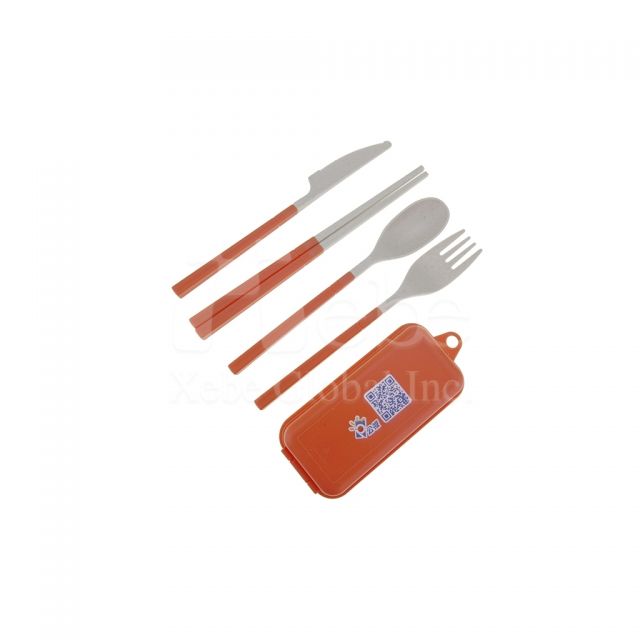 定制logo小麦便携餐具组