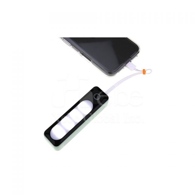 迷你自带线充电宝印刷 3000mAh