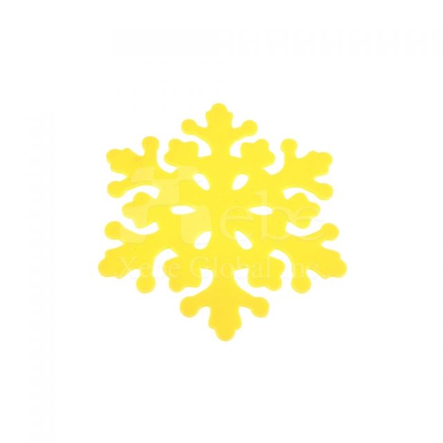雪花造型矽胶杯垫