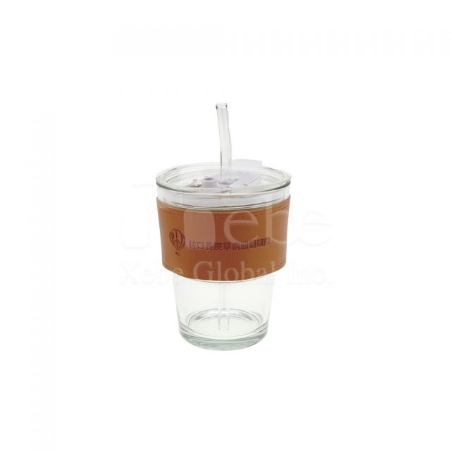 透明玻璃吸管杯