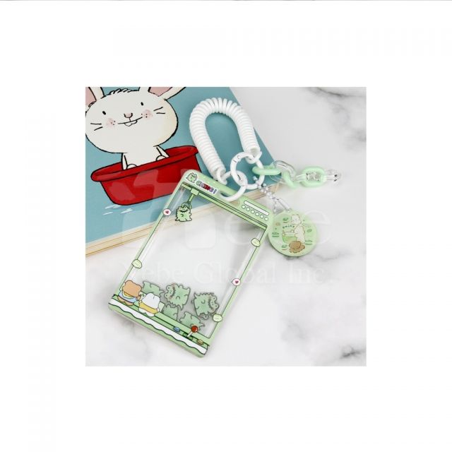 青蛙造型摇摇乐卡套 创意卡通识别证