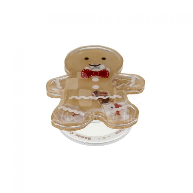 姜饼人造型摇摇乐手机支架