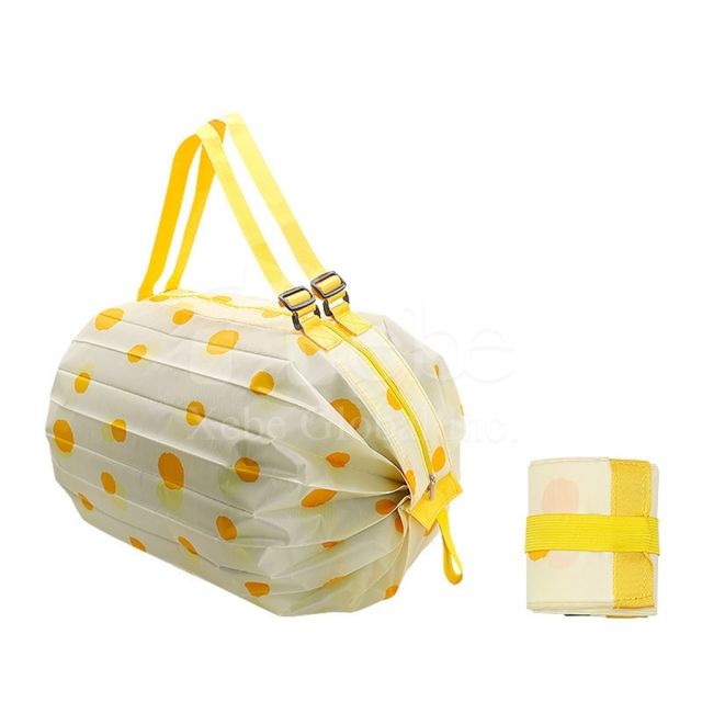 黄色点点大容量购物袋