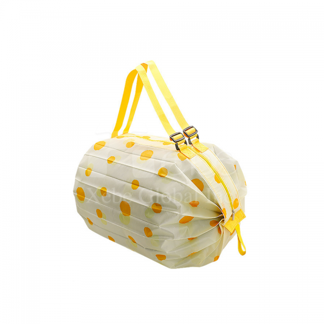 黄色点点大容量购物袋
