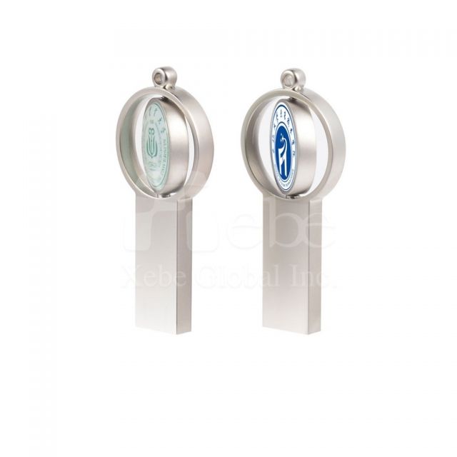 旋转徽章式金属U盘