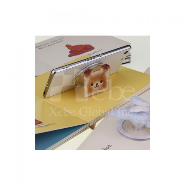 小熊烤土司造型磁吸手机支架