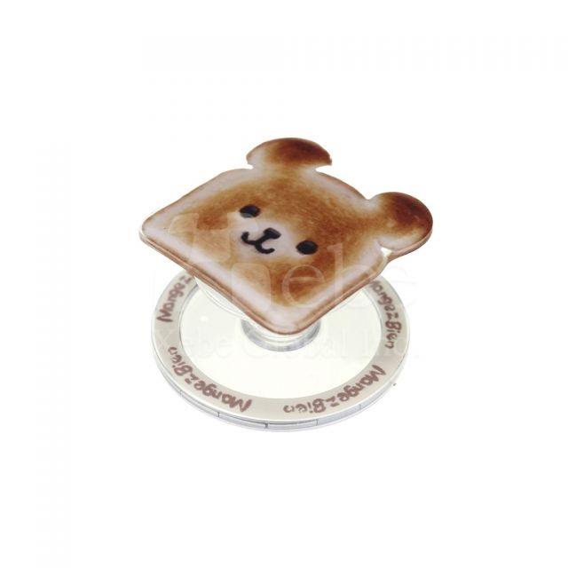 小熊烤土司造型磁吸手机支架