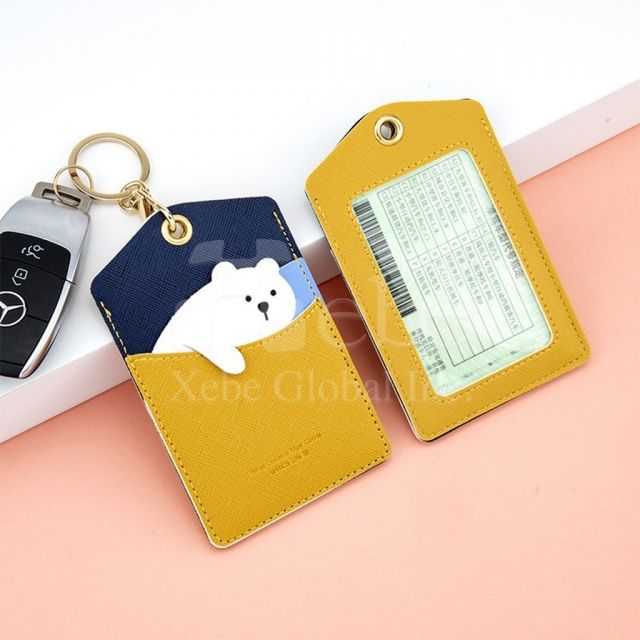 白色狗狗造型卡套