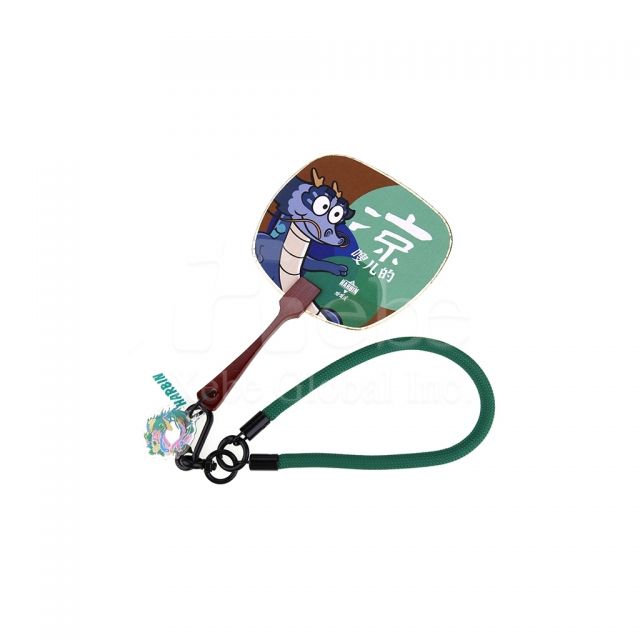 龙图案扇子设计手机挂绳