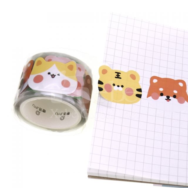 定制宠物贴纸透明和纸胶带