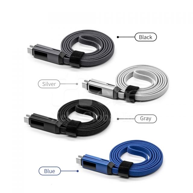 白色三合一数据快充线