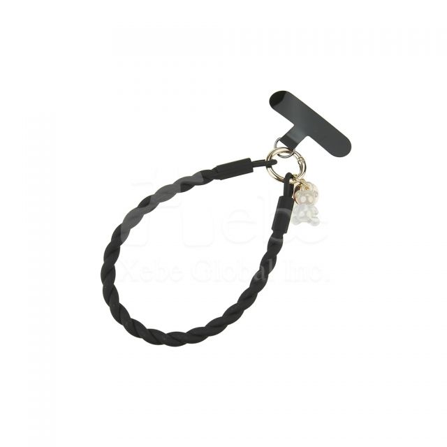 深灰色矽胶手腕挂绳