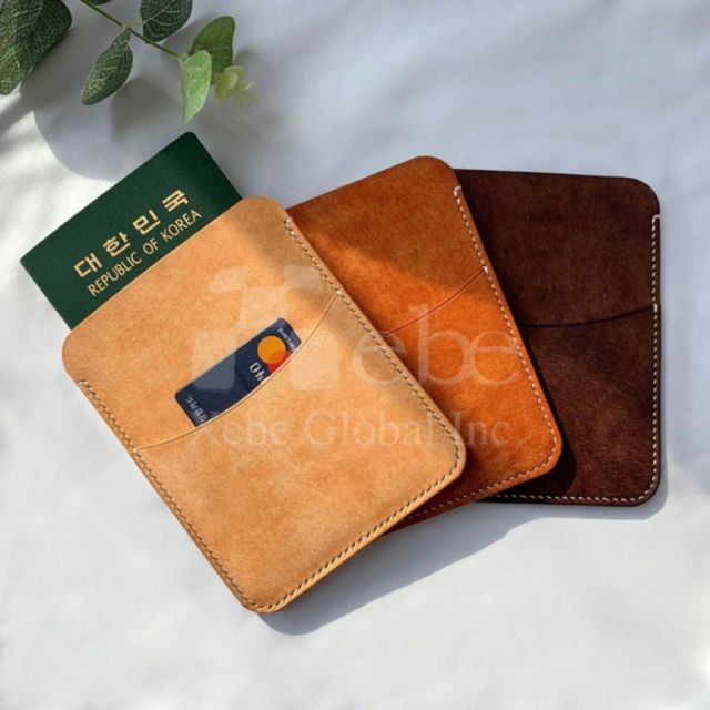 深棕口袋型护照套