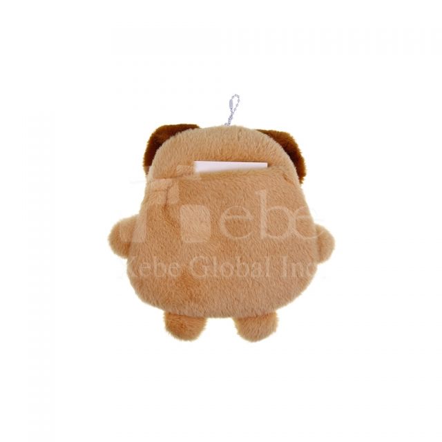 定制汉堡小狗绒毛卡套