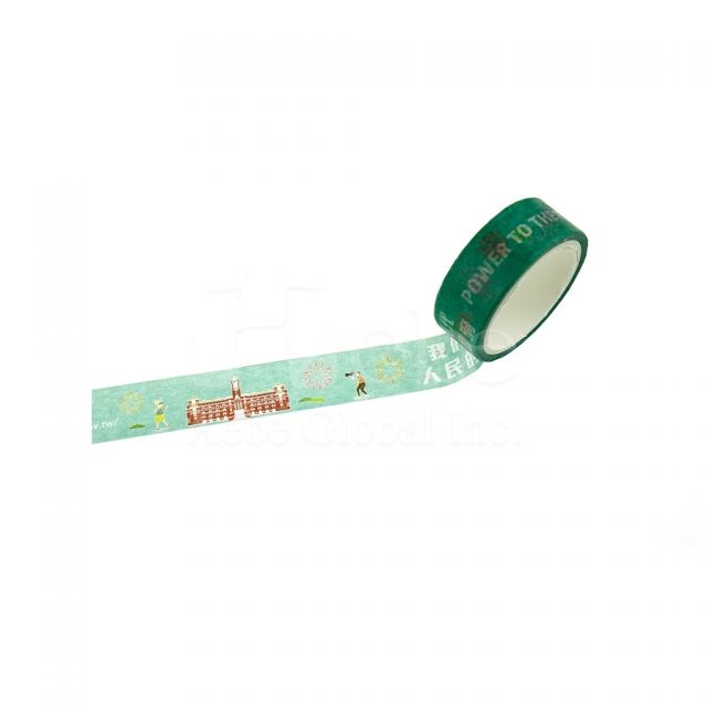 城市地标图案和纸胶带