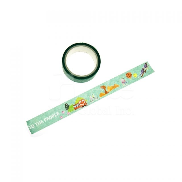 城市地标图案和纸胶带