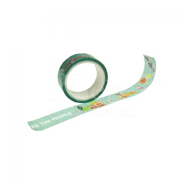 城市地标图案和纸胶带