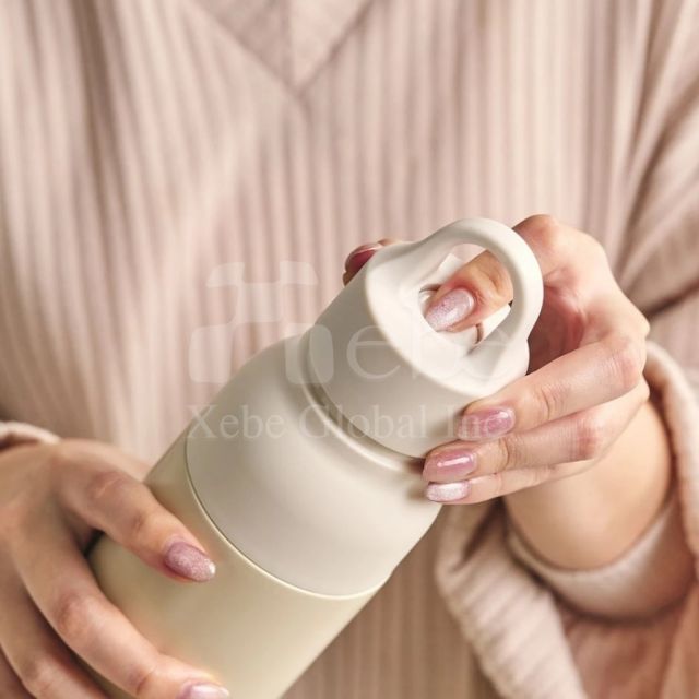 撞色手提保温杯定制