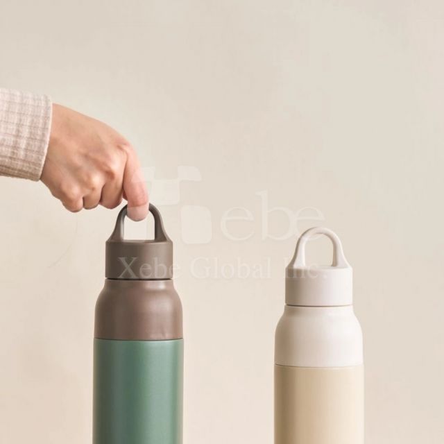 撞色手提保温杯定制