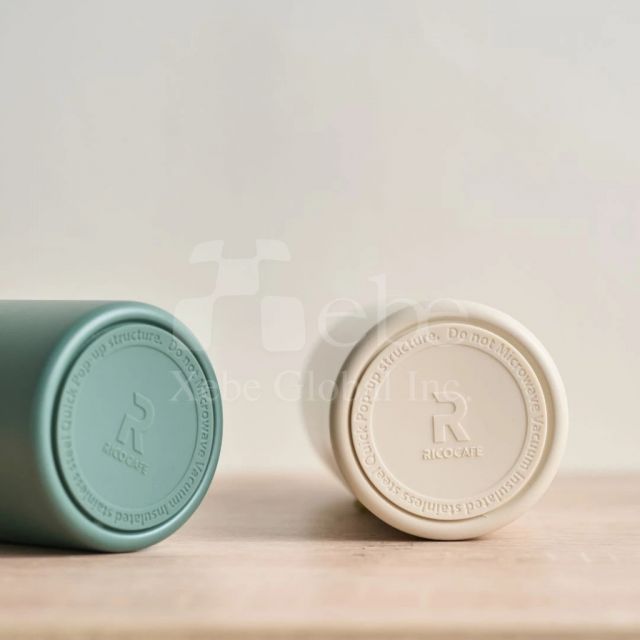 撞色手提保温杯定制