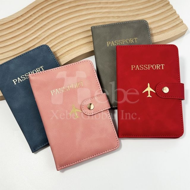 棕色皮革护照套定制