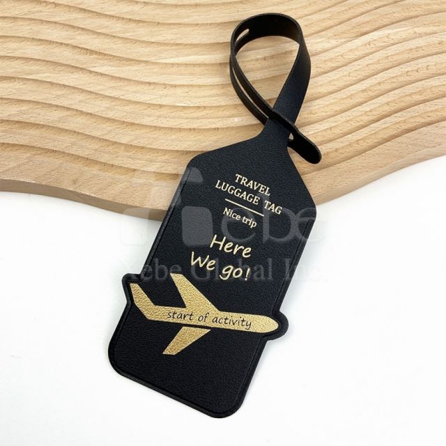 PU皮烫金行李牌