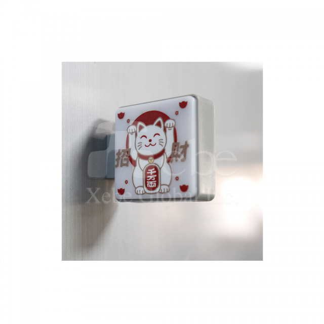 招财猫灯箱冰箱贴定制