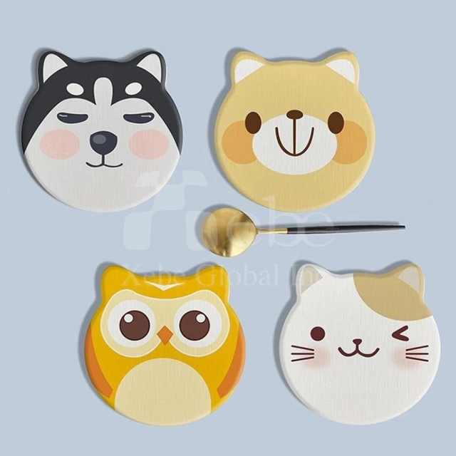 熊猫硅藻土杯垫